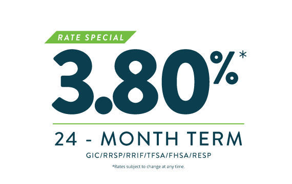 Rate Special - 3.80% - 24 month term Rate Special - 3.80% - 24 month term